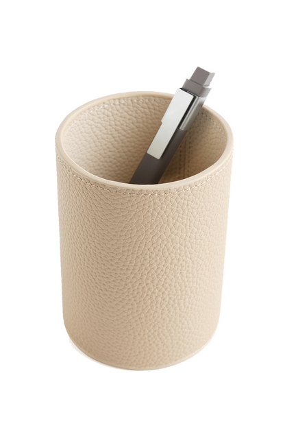 Classic Beige Leather Cup