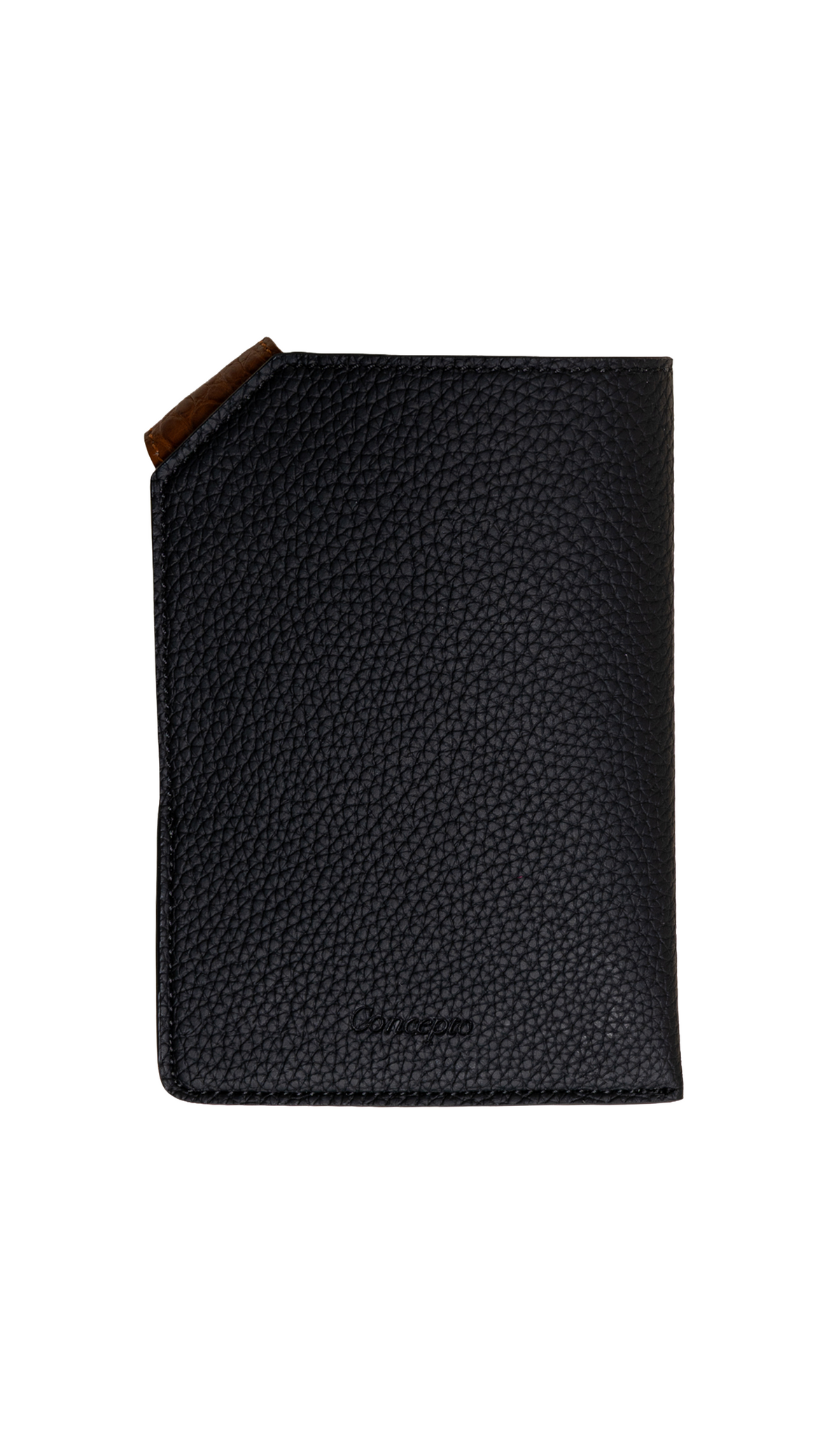 Black / Camel Voyage Passport Holder