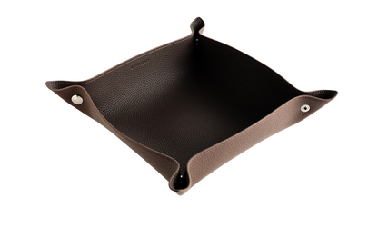 Chocolate Brown Leather Tray