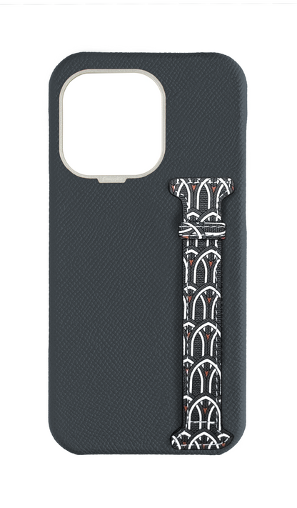 Grey Monogram Side Strap Case