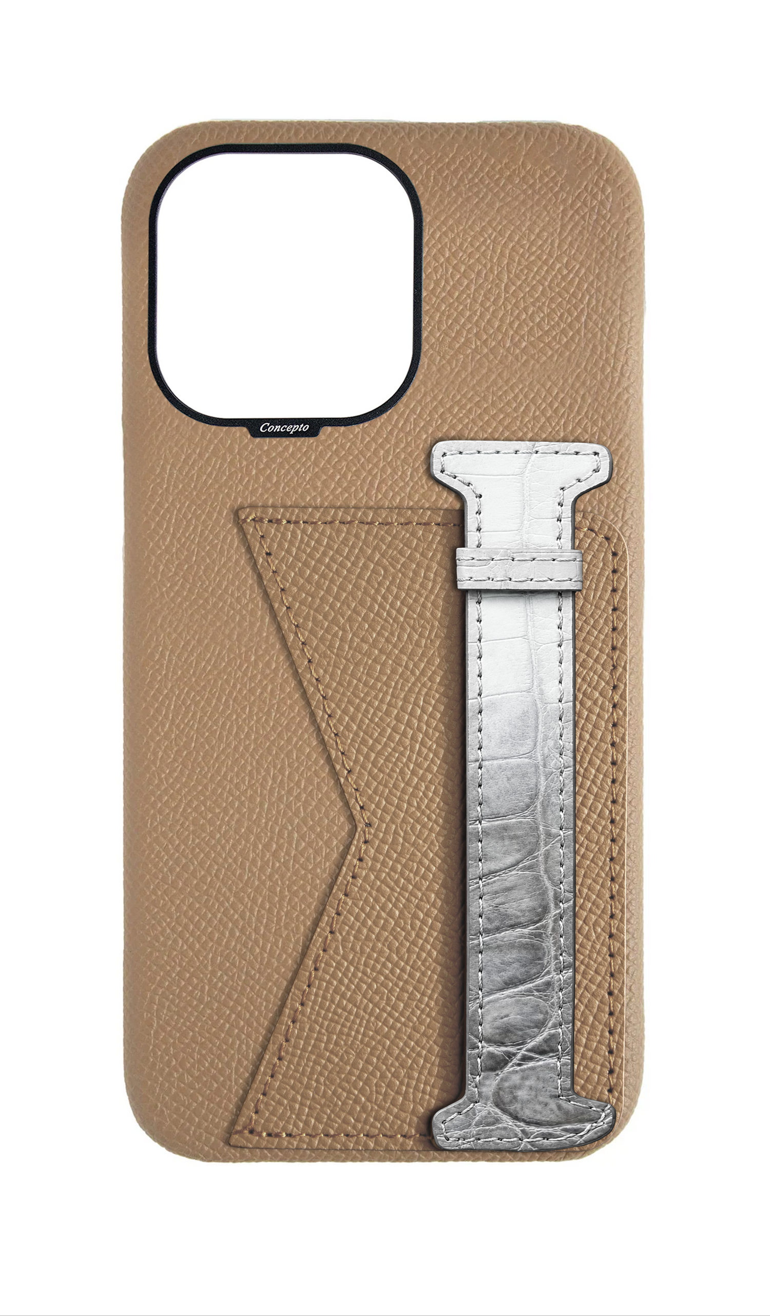 Beige Himalayan Exotic Crocodile Duo Case
