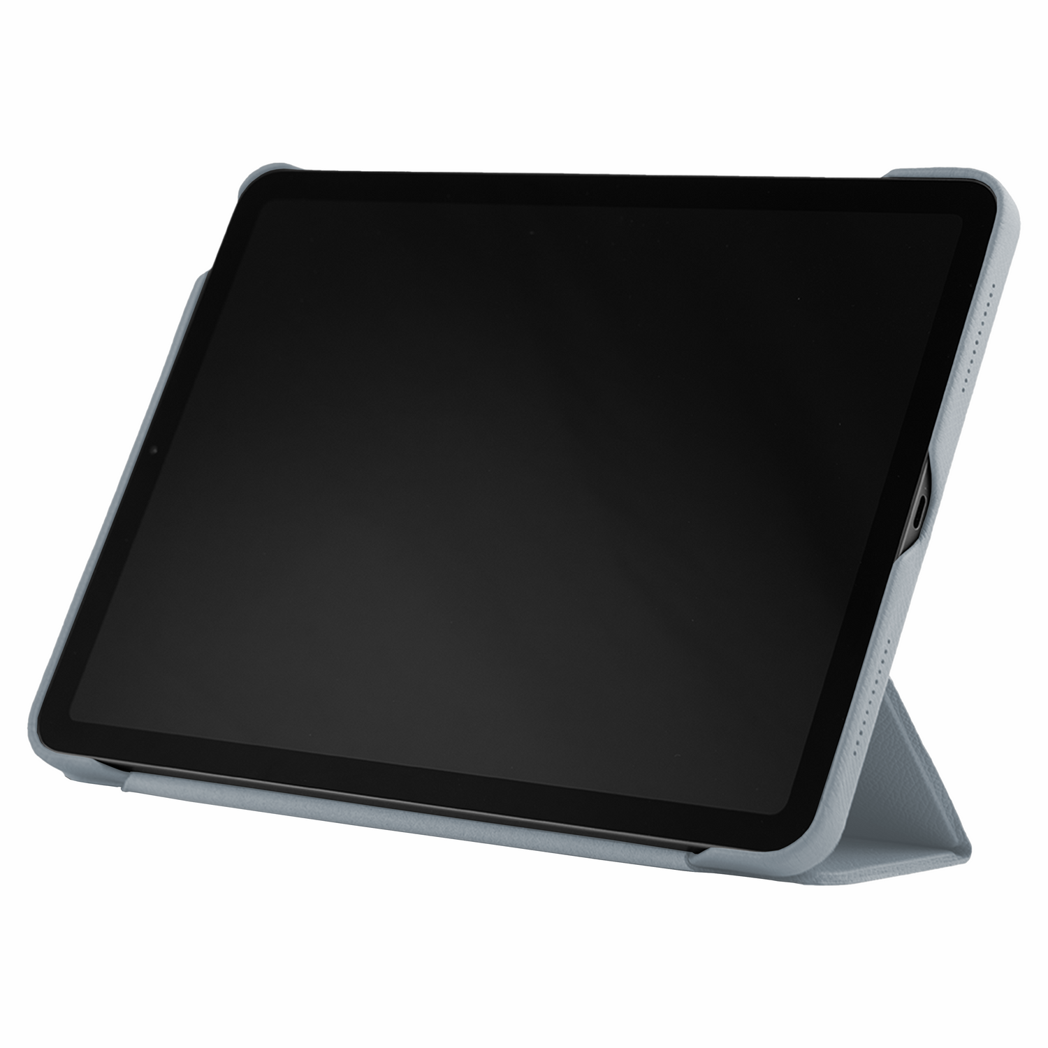 Light Blue Grey Epsom iPad Case