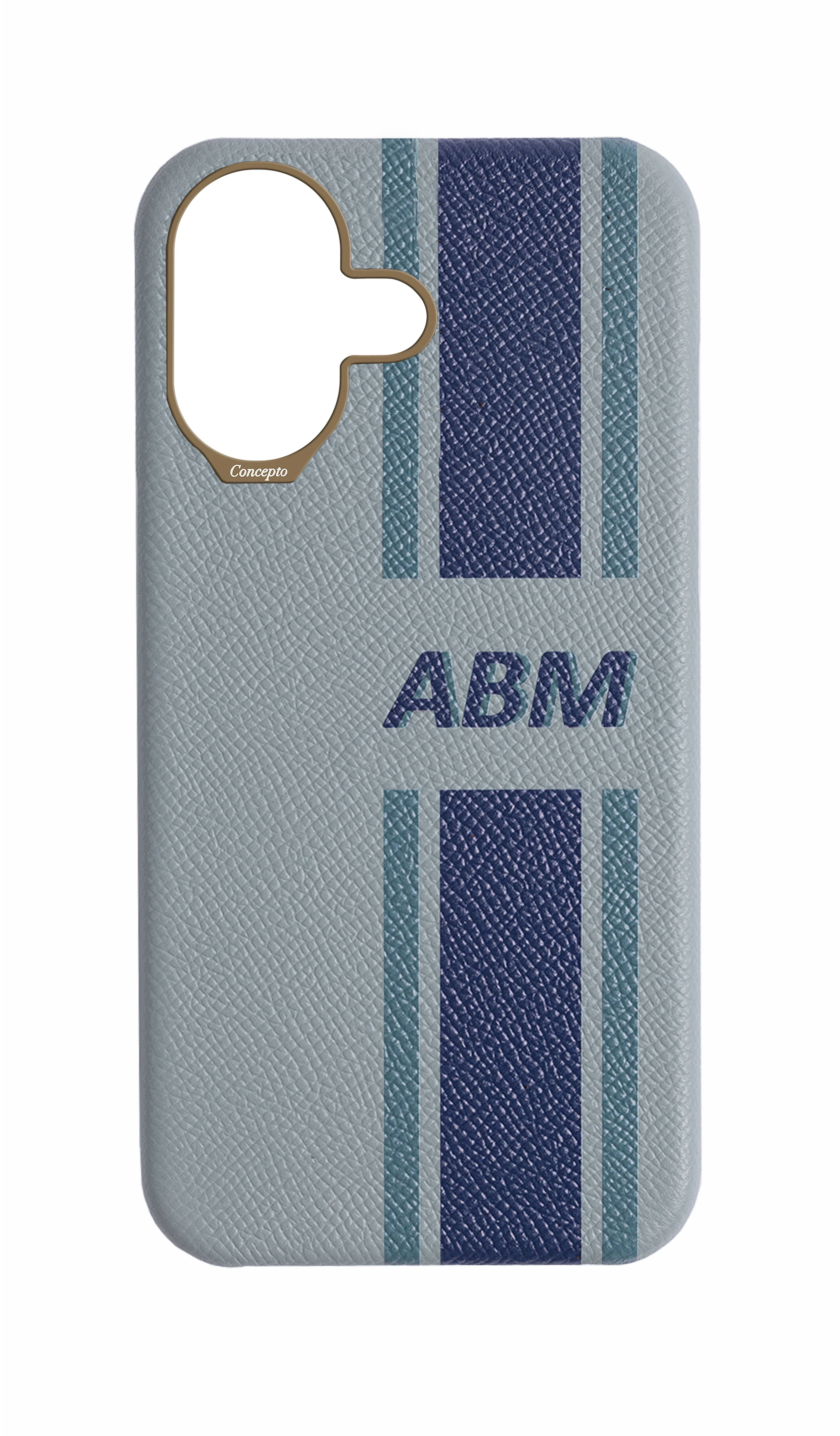 Striped Light Blue Grey Strapless Case