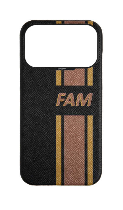 Striped Black Strapless Case