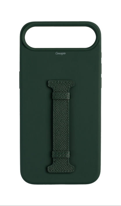 Dark Green Silicon Middle Strap Case