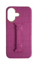 Matte Fuchsia Embossed Crocodile Case
