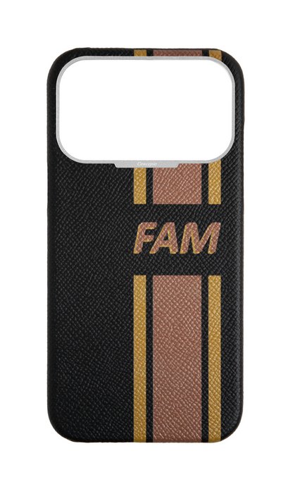 Striped Black Strapless Case