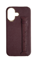 Maroon Exotic Ostrich Side Strap Case