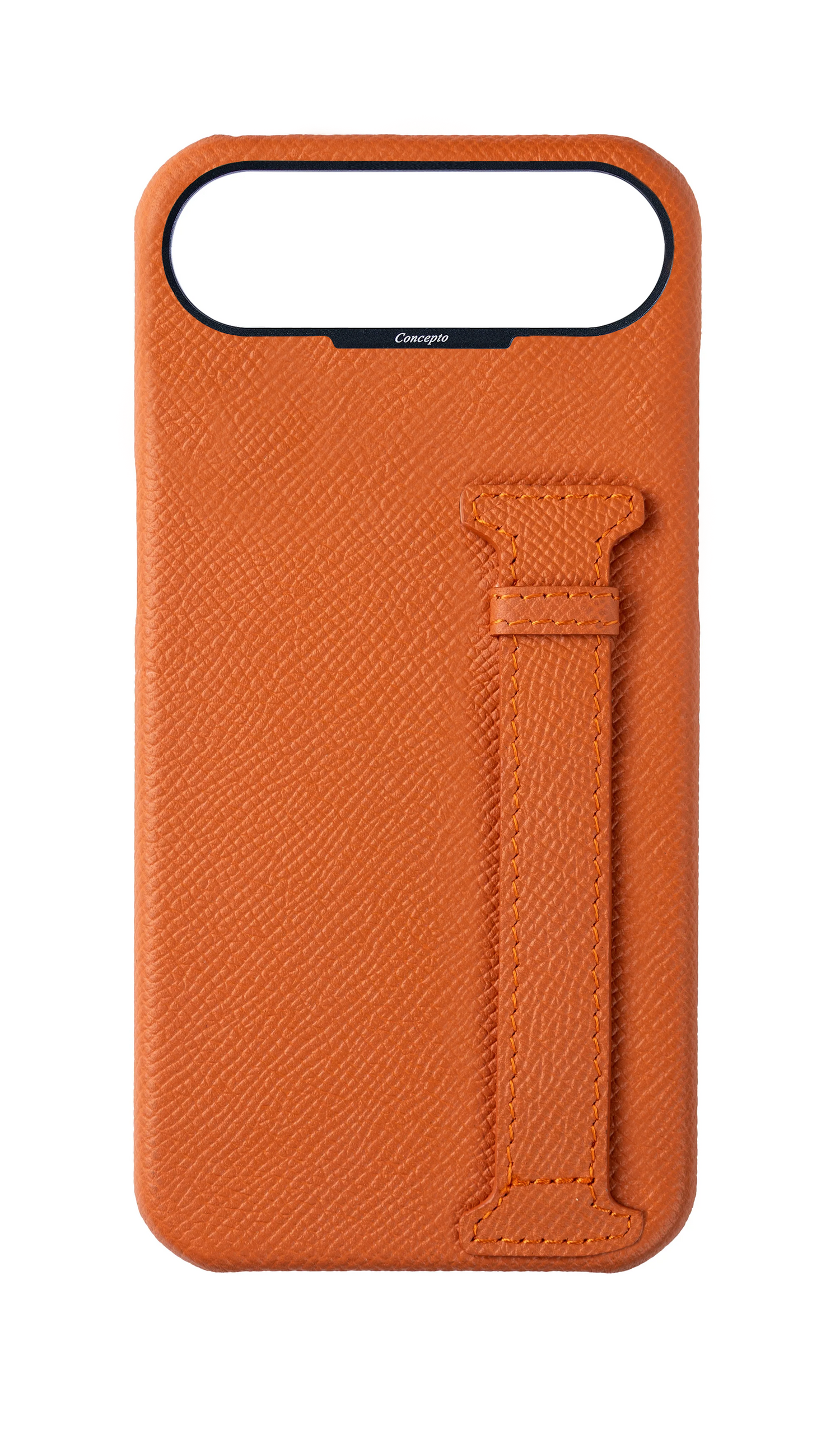 Orange Epsom Side Strap Case