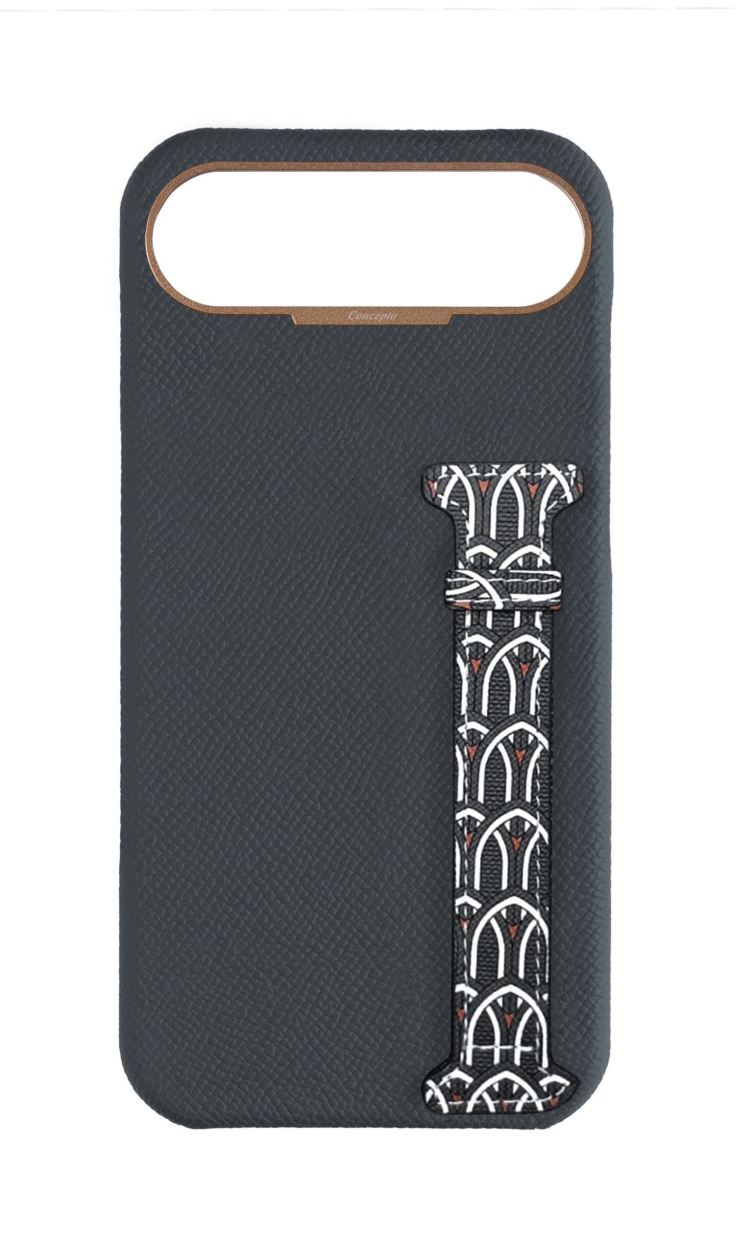 Grey Monogram Side Strap Case