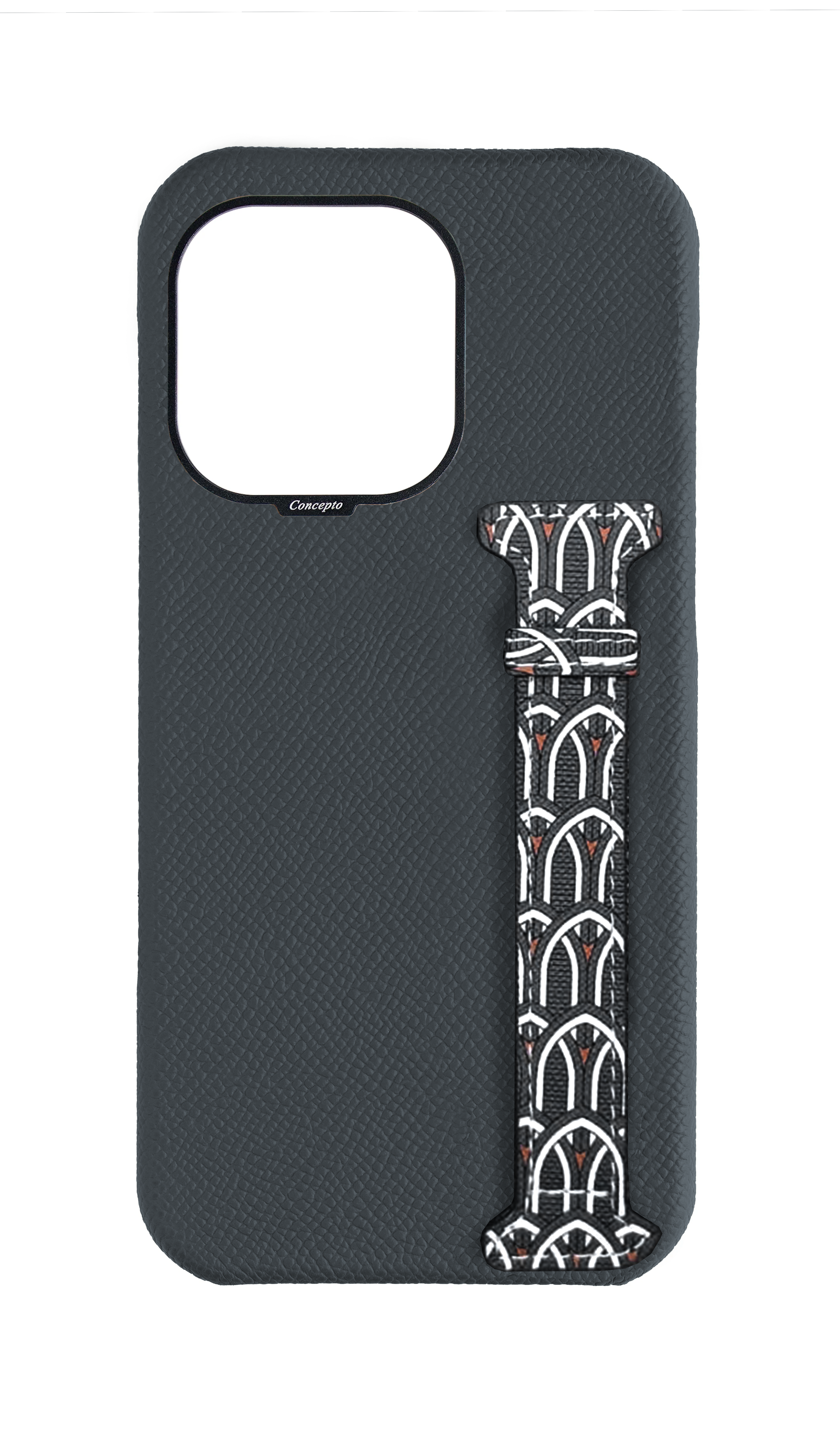Grey Monogram Side Strap Case