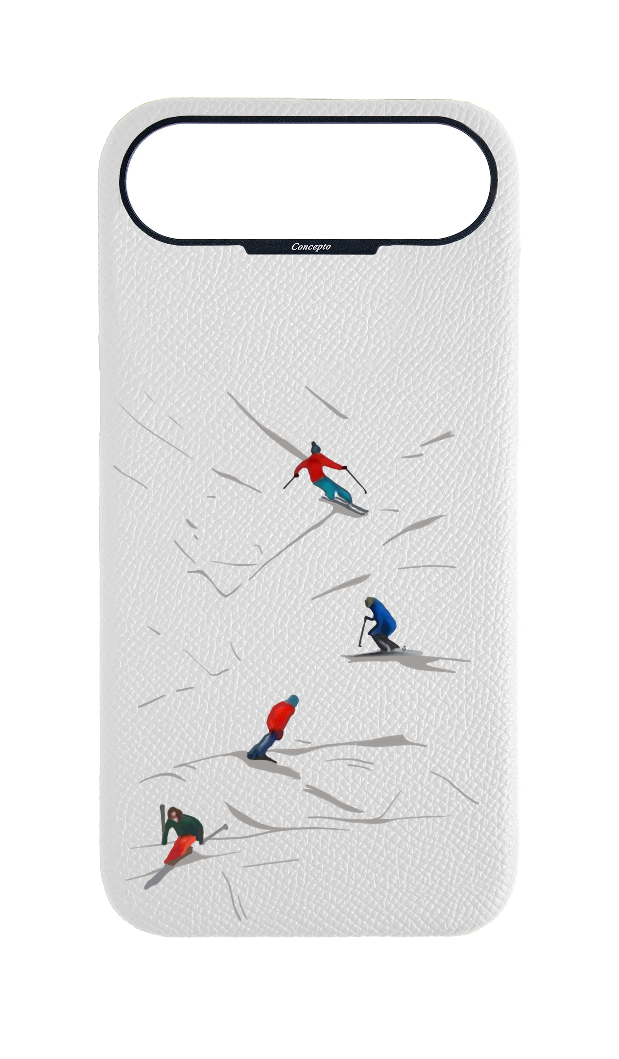 White Strapless Case - Downhill Ski
