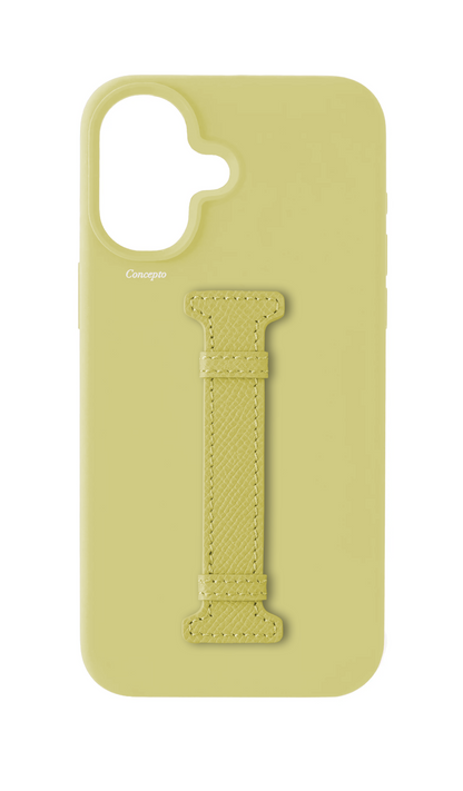 Butter Yellow Silicon Middle Strap Case