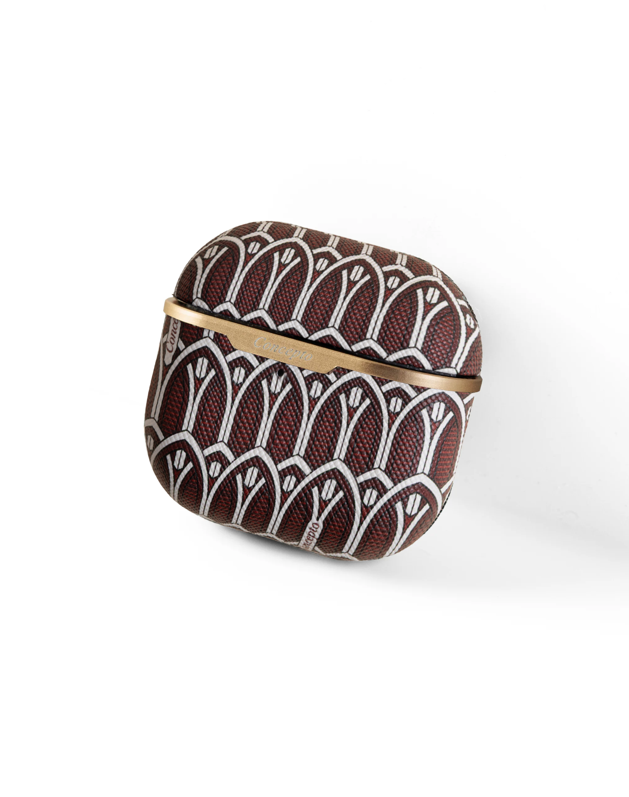 Maroon Monogram AirPods Case (3rd &amp; 4th Generation)