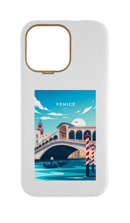 White Epsom Strapless Case - Venice