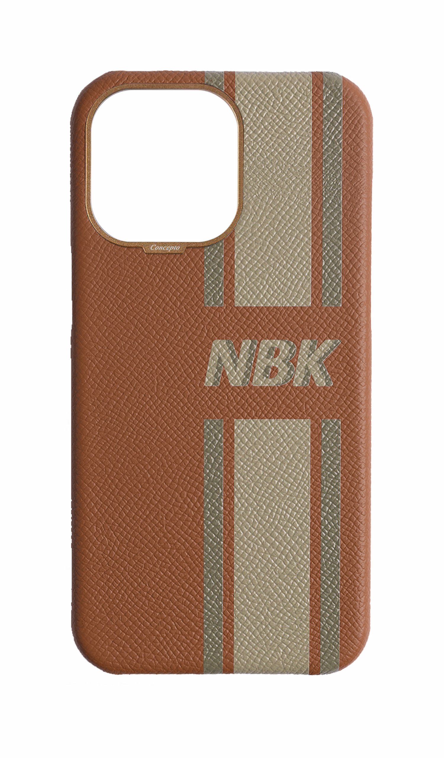 Striped Tan Strapless Case