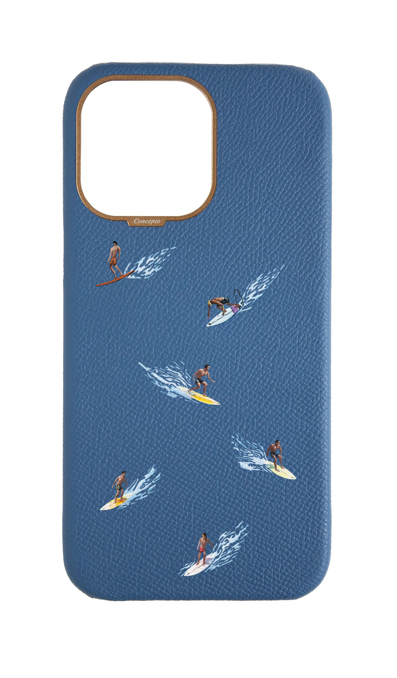 Blue Strapless Epsom Case - Surf