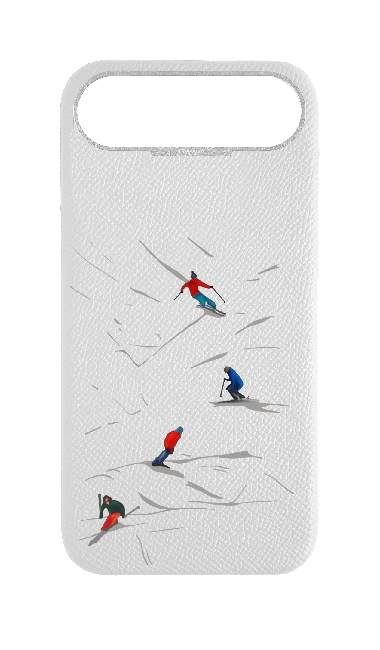 White Strapless Case - Downhill Ski