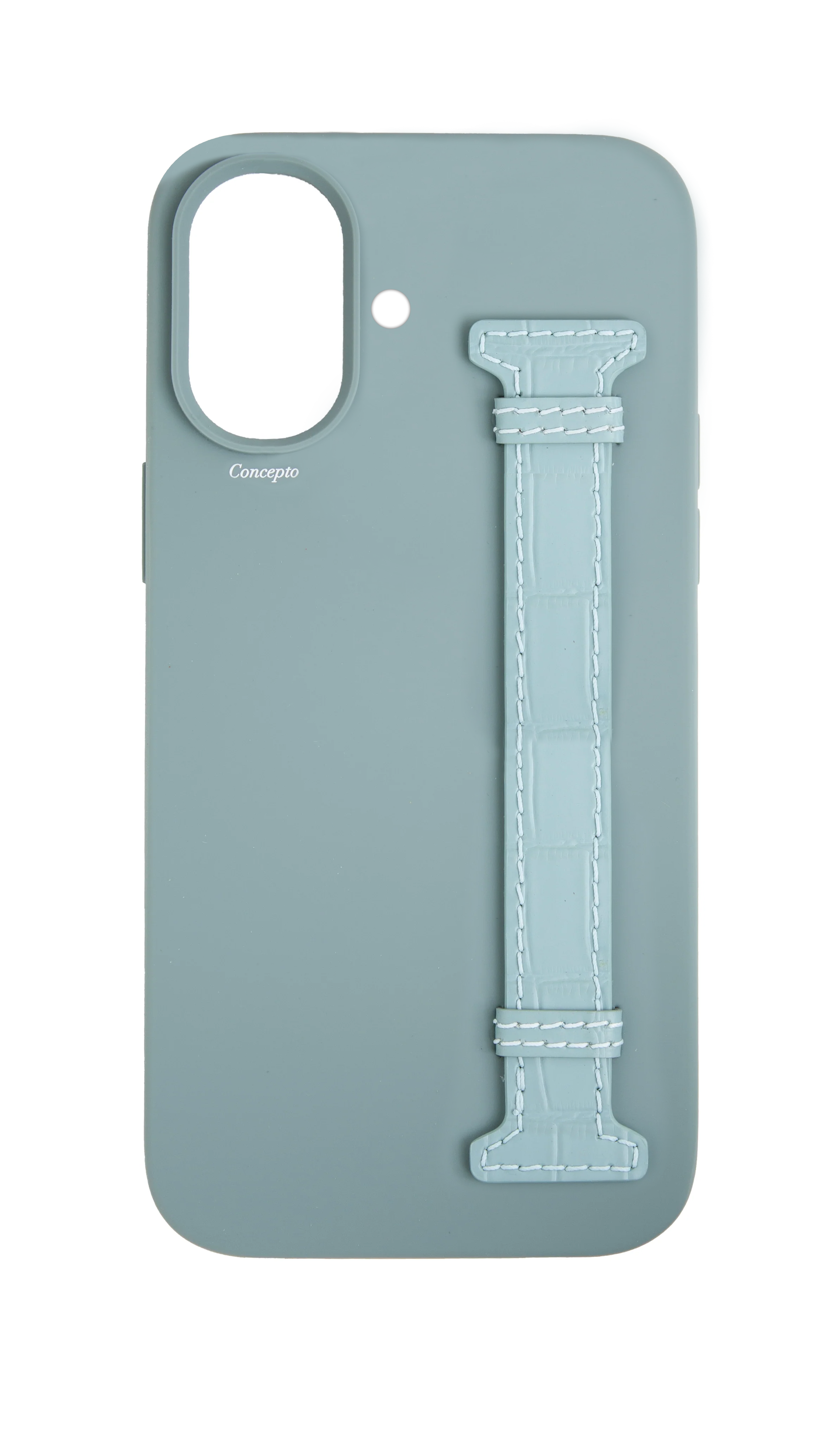 Light Blue Silicon Side Strap Case