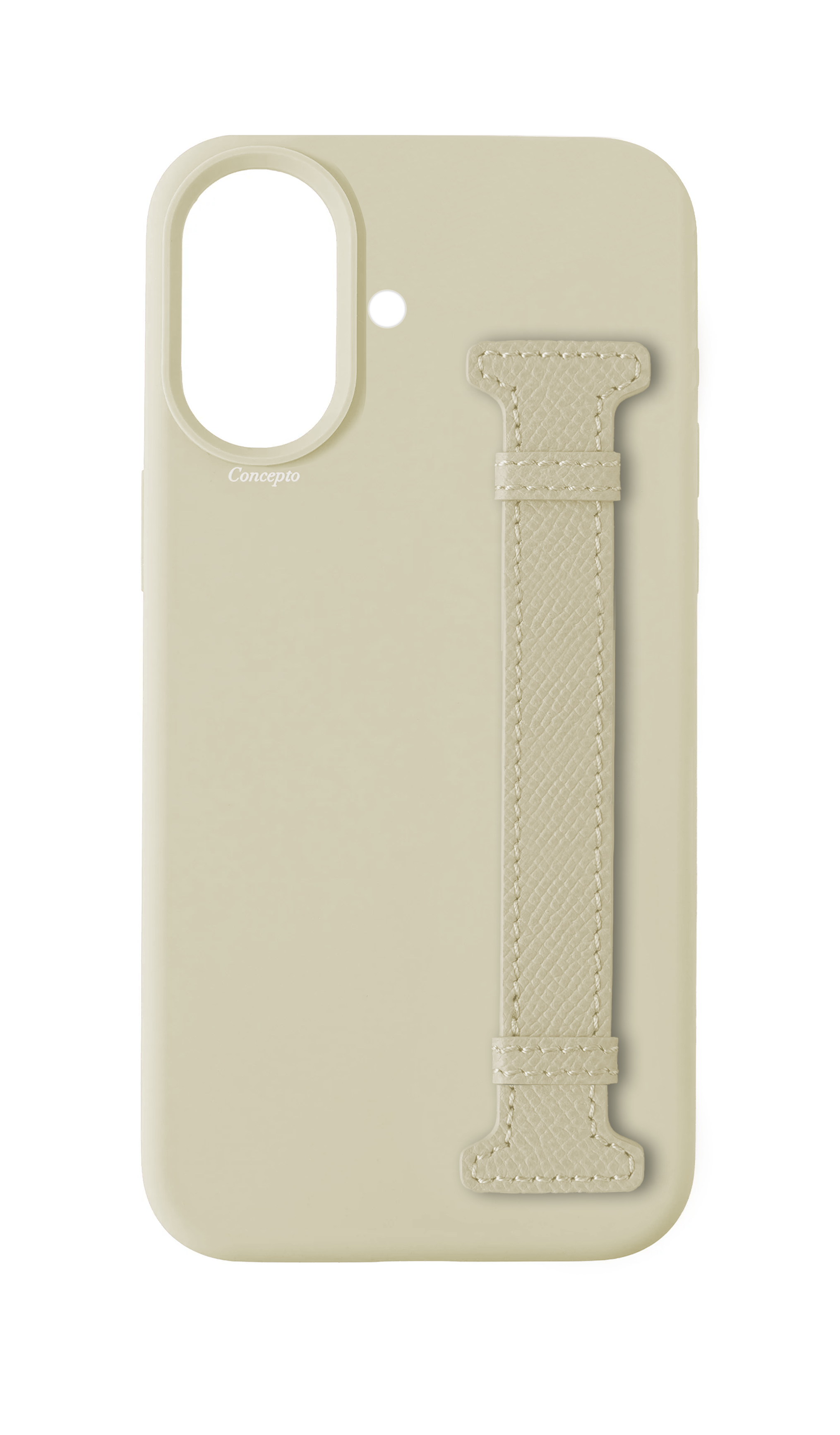 White Silicon Side Strap Case