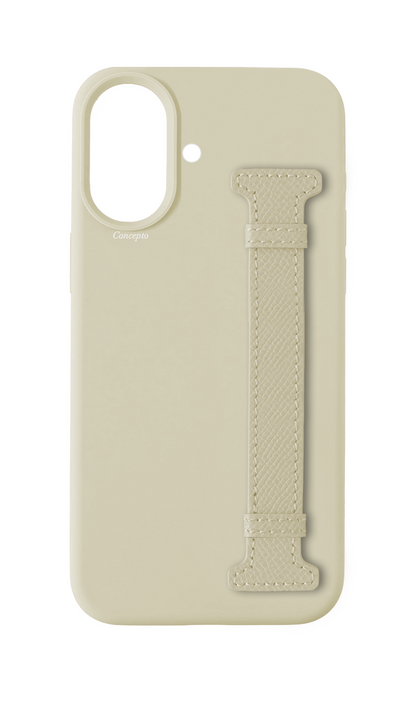 White Silicon Side Strap Case