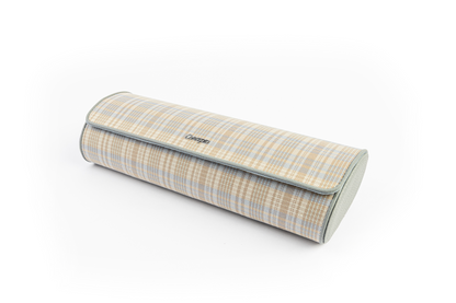 Cream Plaid Watch Roll