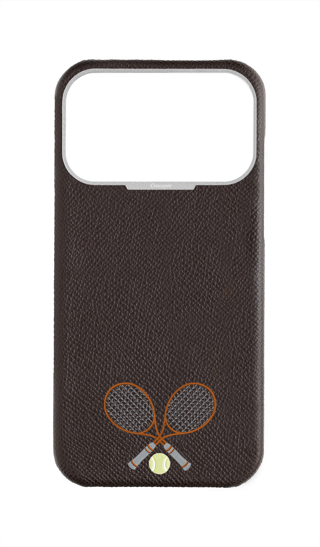Brown Strapless Epsom Case - Concepto Racket