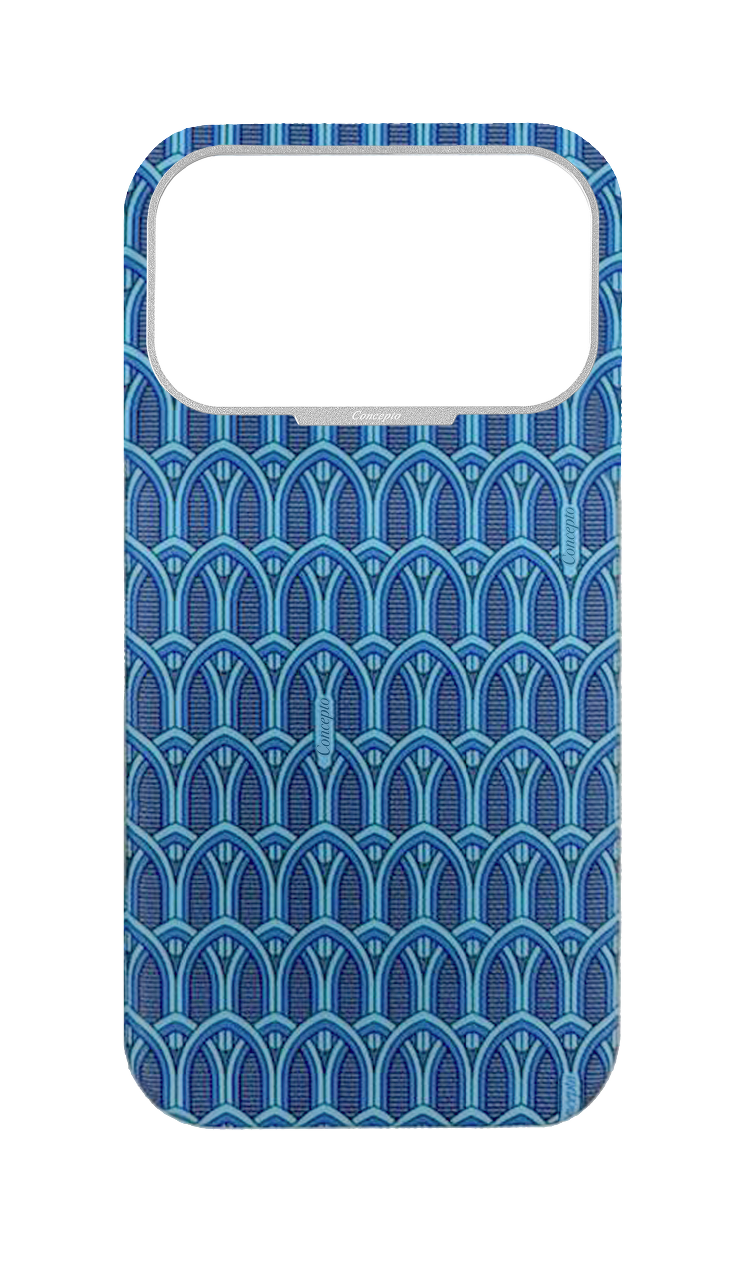 Blue Monogram Strapless Case