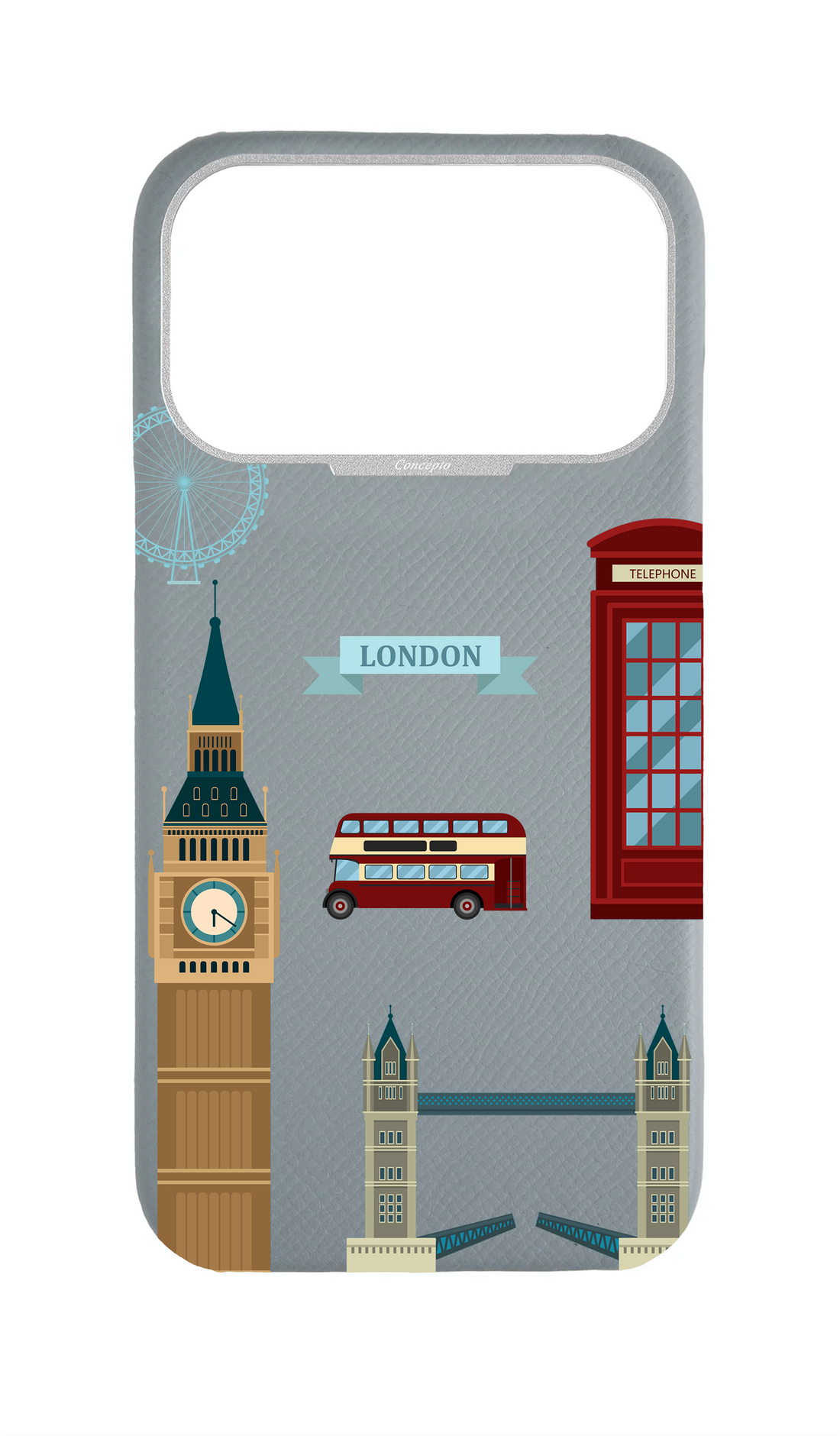 Light Blue Grey Strapless Case - The London Edit