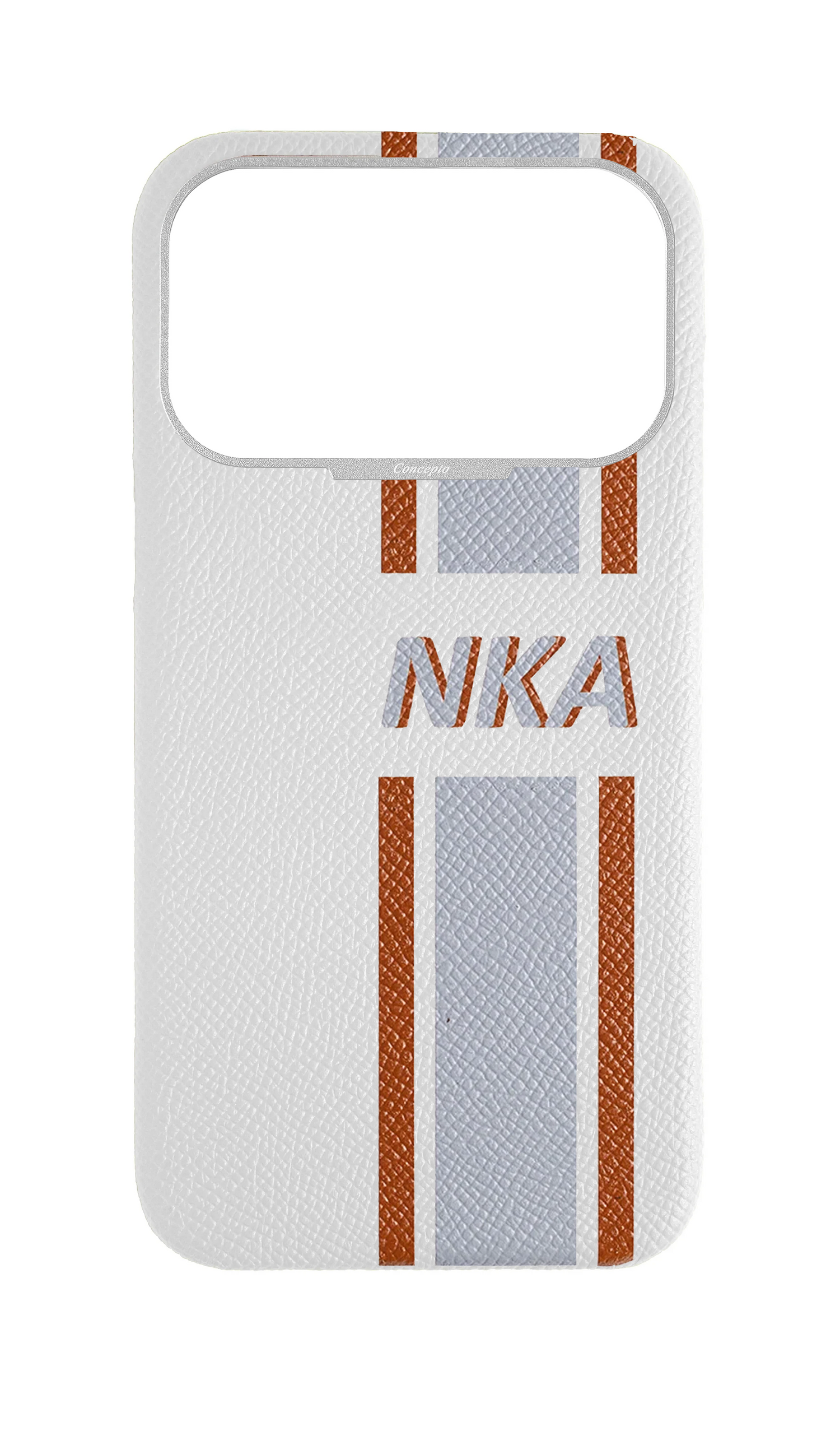 Striped White Strapless Case