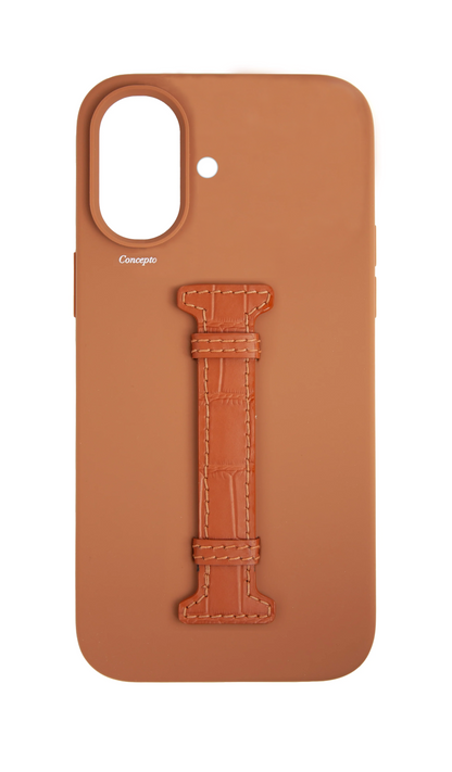 Tan Silicon Middle Strap Case