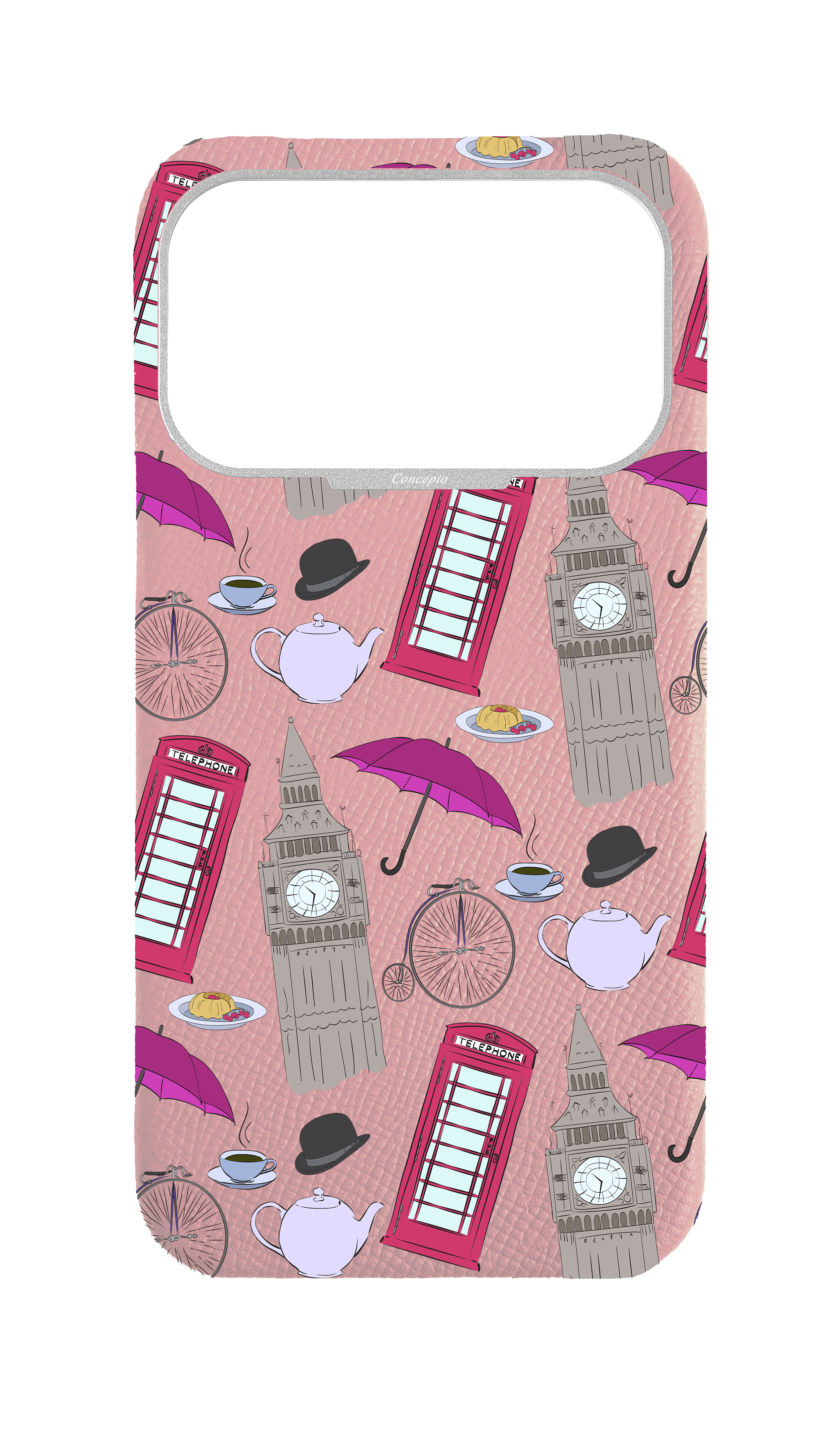 Pink Strapless Case - London Icons