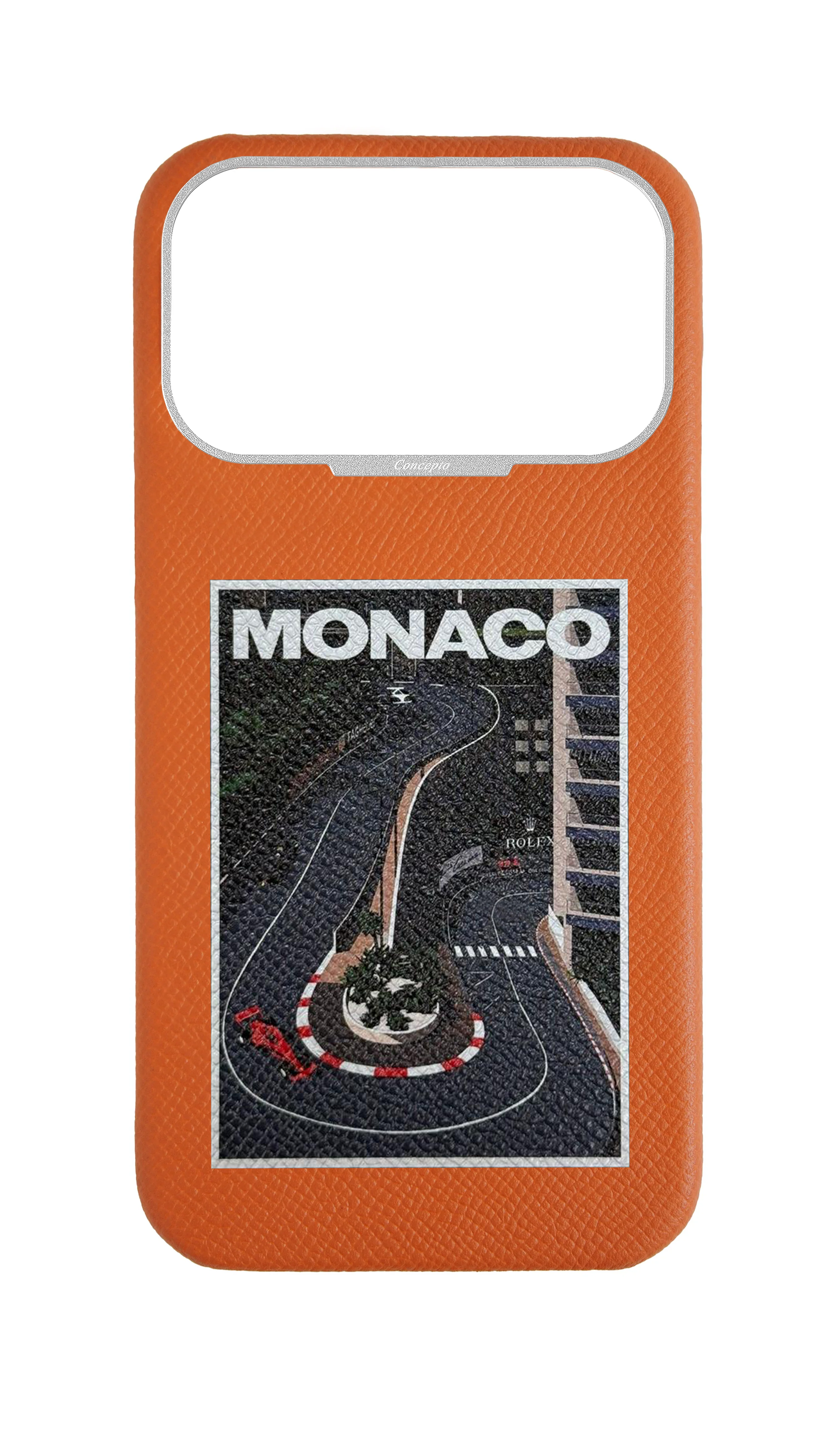 Orange Strapless Epsom Case - Monaco