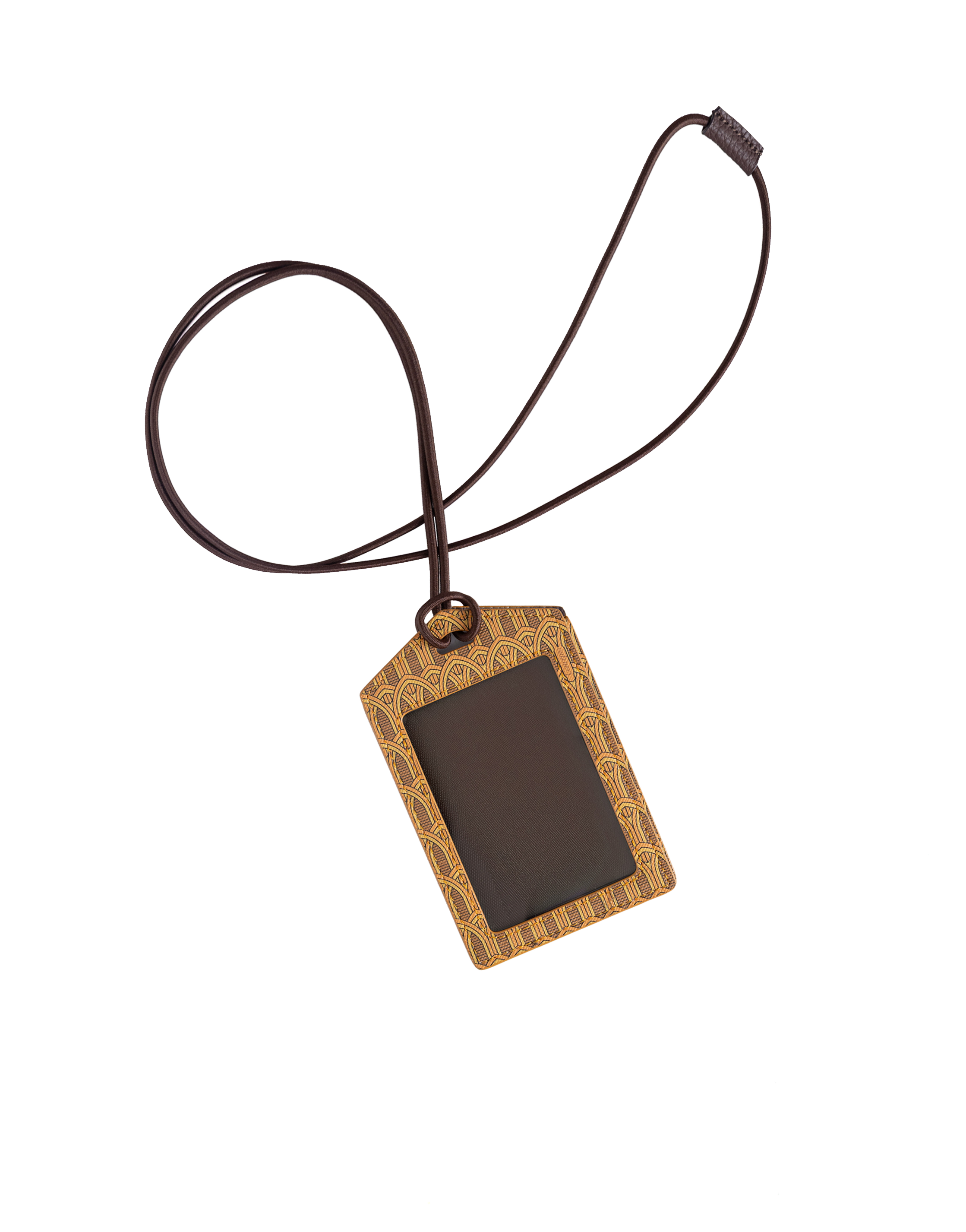 Yellow Monogram ID Holder