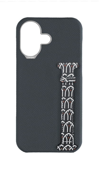 Grey Monogram Side Strap Case