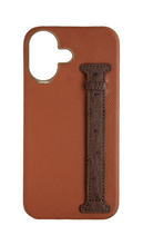 Tan / Brown Exotic Ostrich Side Strap Case