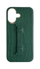 Matte Royal Green Embossed Crocodile Case