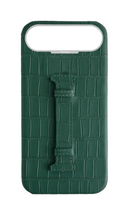 Matte Royal Green Embossed Crocodile Case