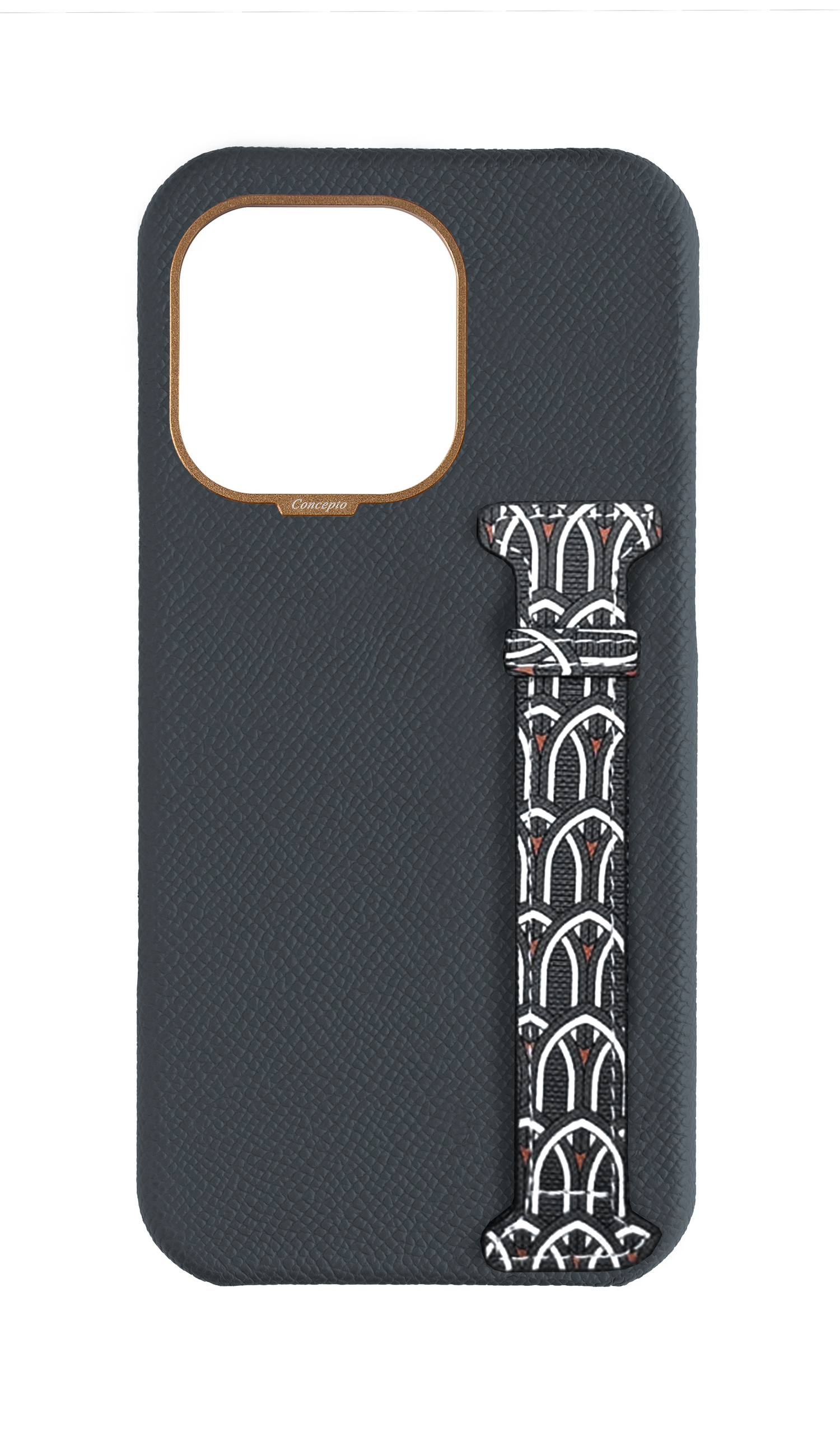 Grey Monogram Side Strap Case