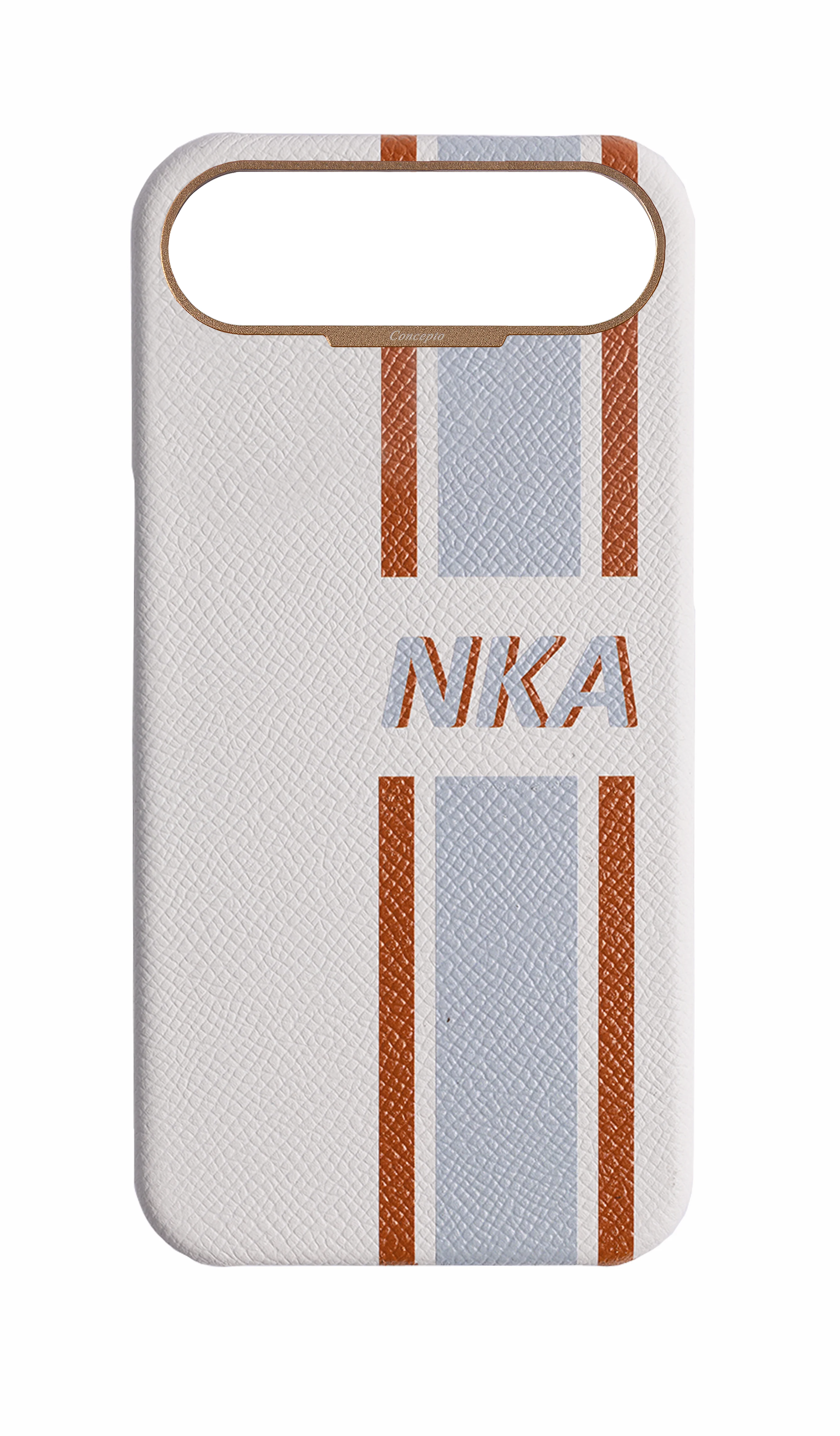 Striped White Strapless Case