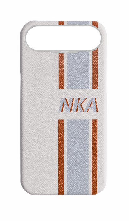 Striped White Strapless Case