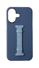 River Blue / Aqua Exotic Ostrich Middle Strap Case