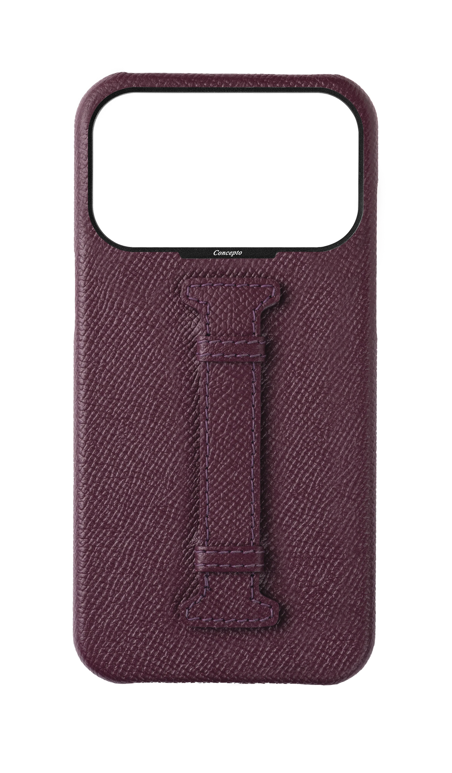 Maroon Epsom Middle Strap Case
