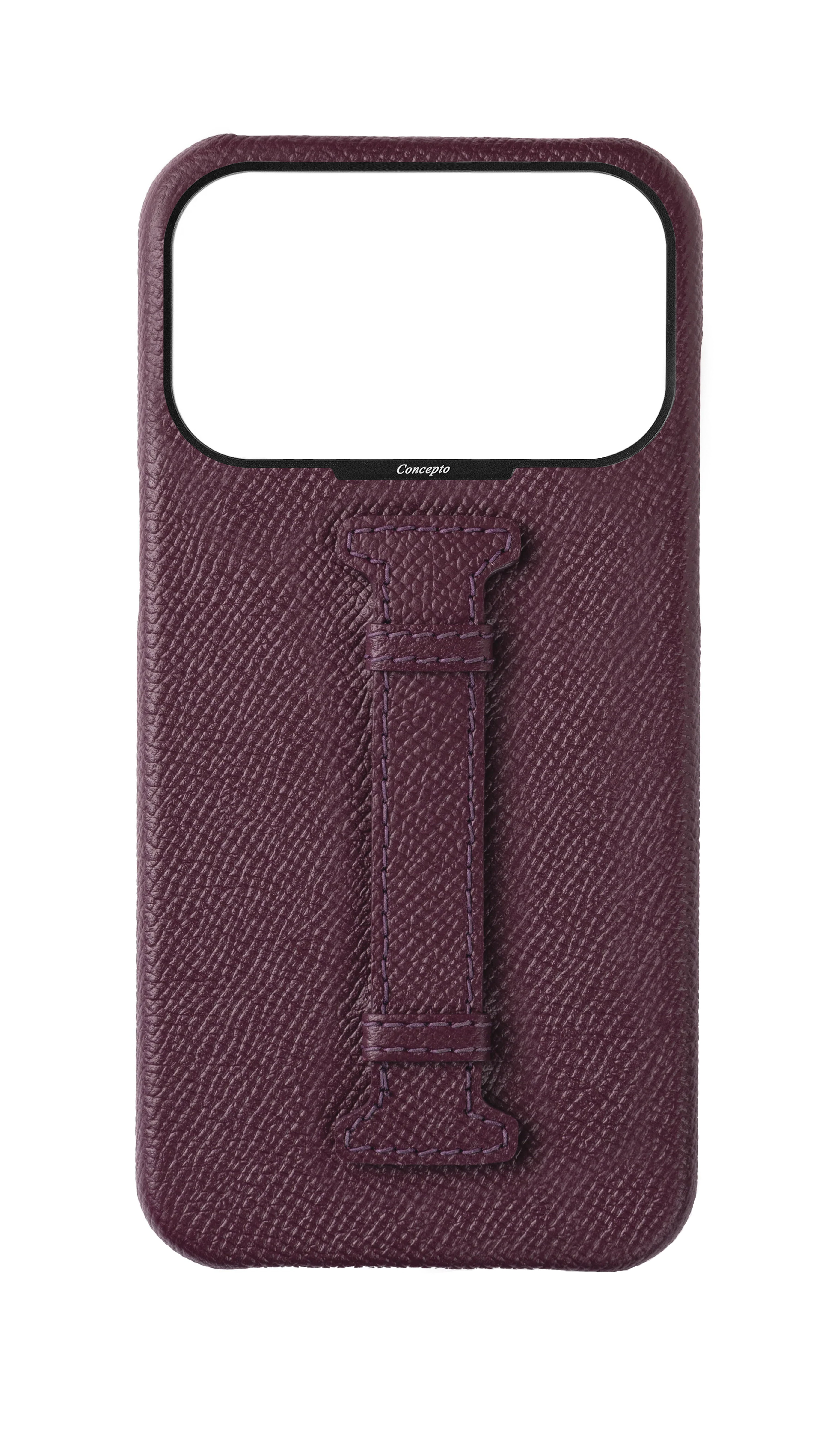 Maroon Epsom Middle Strap Case