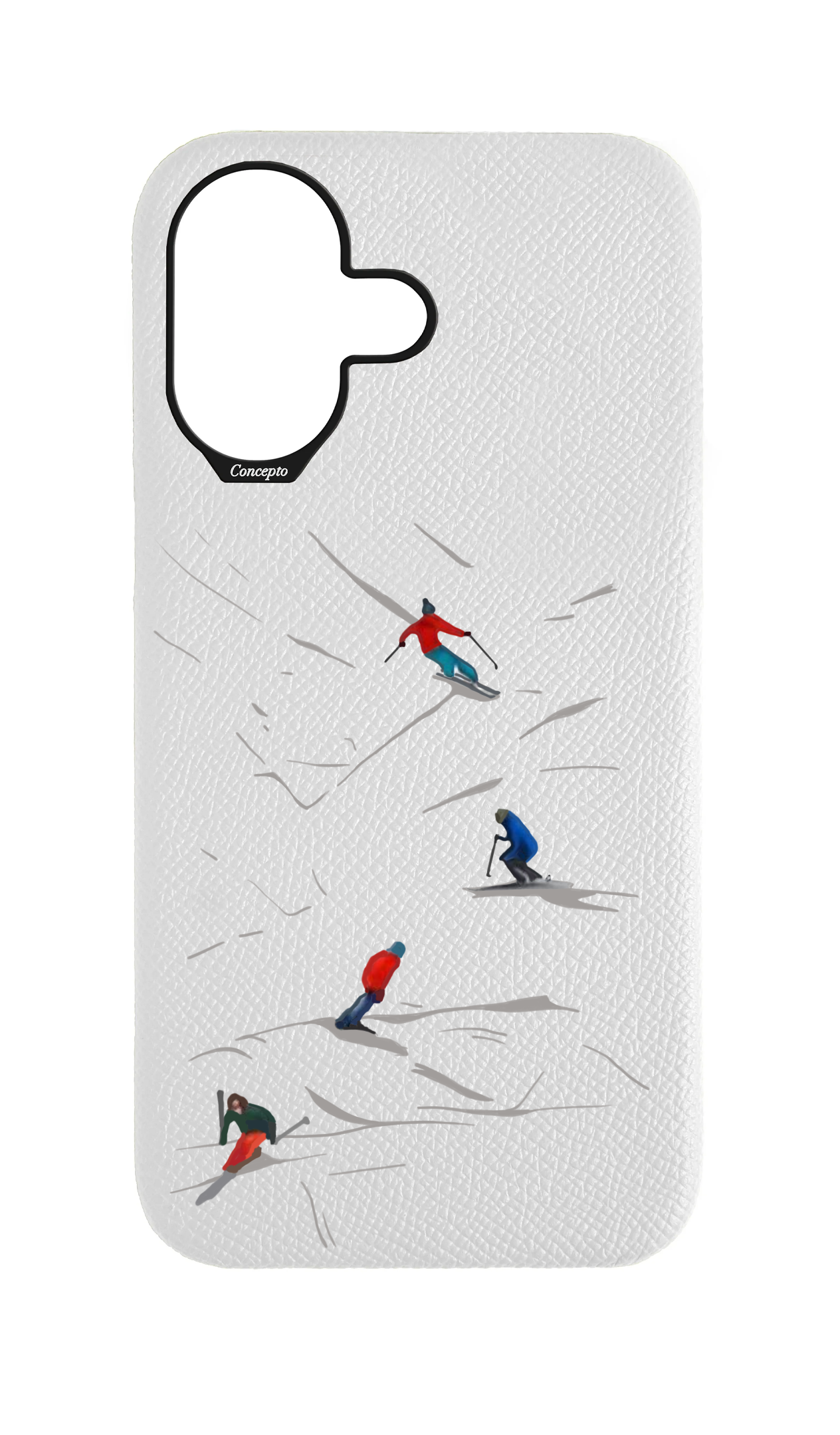 White Strapless Case - Downhill Ski