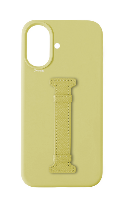 Butter Yellow Silicon Middle Strap Case