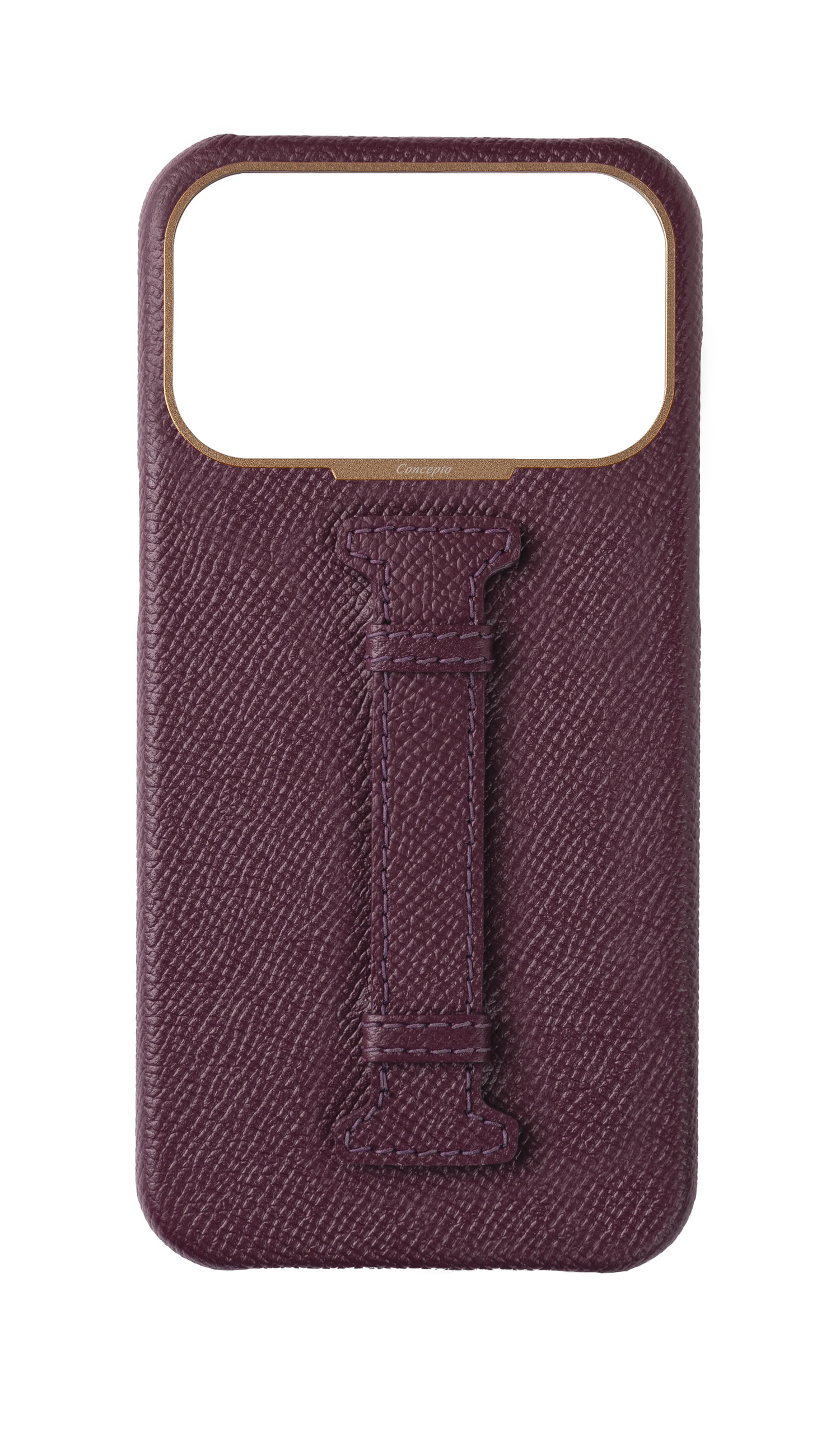 Maroon Epsom Middle Strap Case