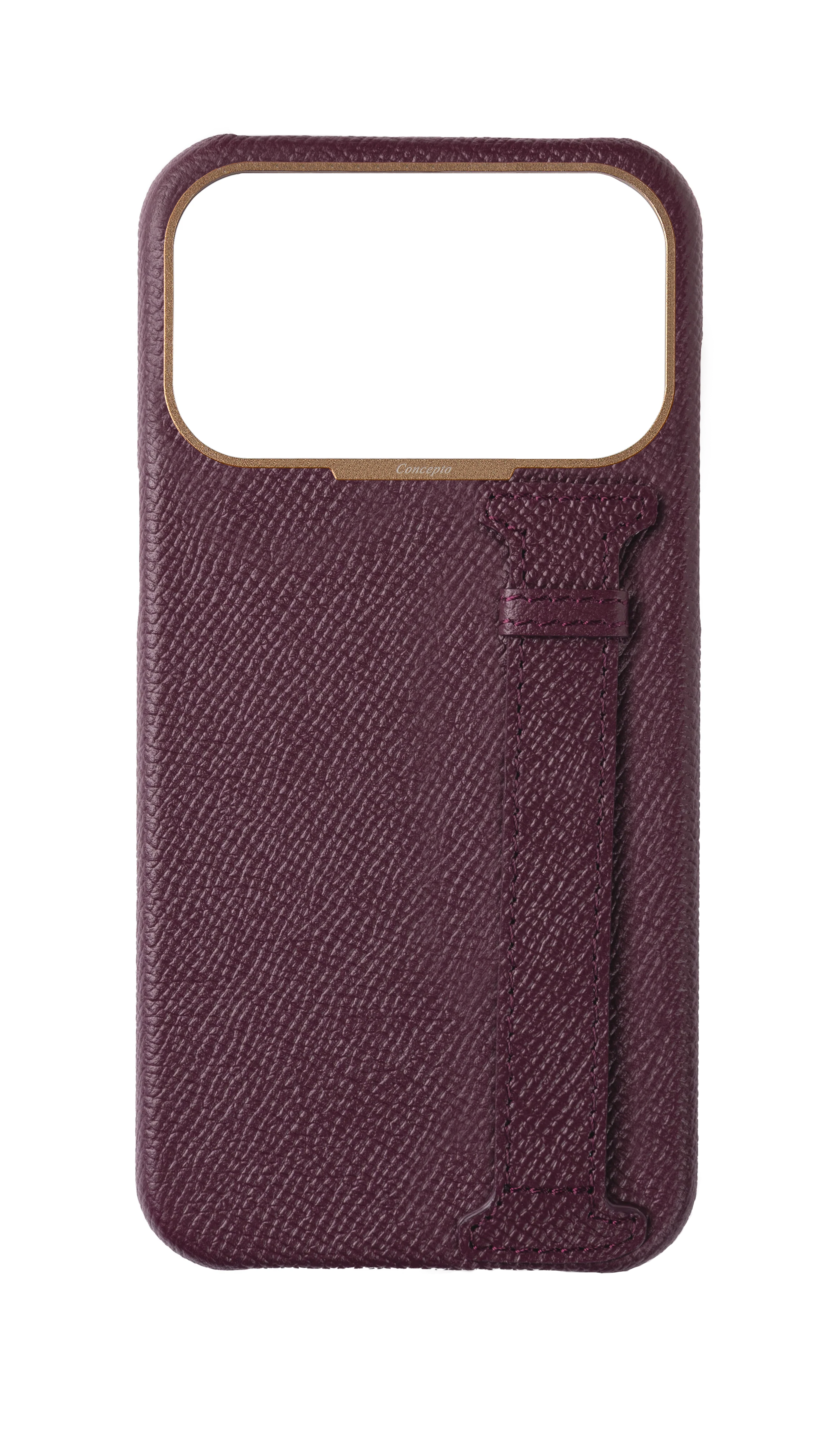 Maroon Epsom Side Strap Case