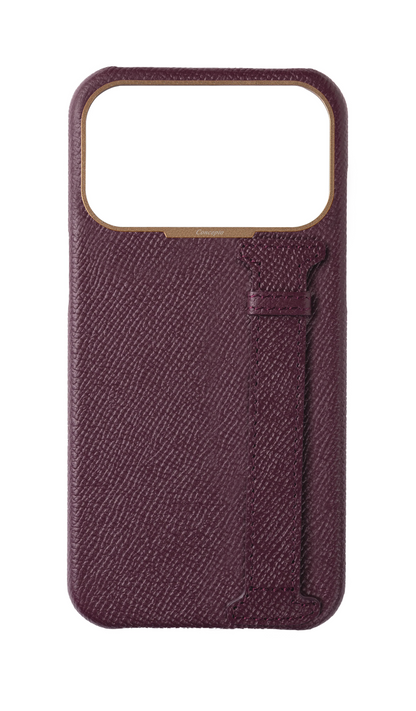 Maroon Epsom Side Strap Case