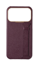 Maroon Epsom Side Strap Case